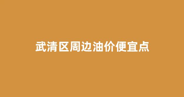 武清今日油价92汽油_武清区周边油价便宜点