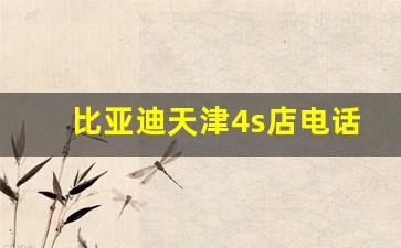 比亚迪天津4s店电话查询(天津比亚迪4s店附近的店地址)_https://www.dcjwmf.com_上期所_第1张
