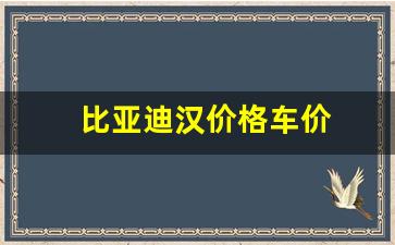 比亚迪汉价格车价(2022比亚迪汉价格)_https://www.hhem8.com_创业板_第1张