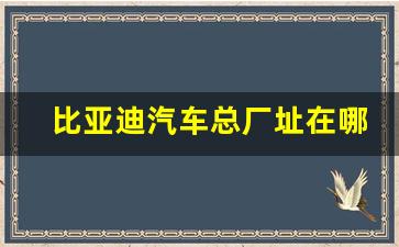 比亚迪汽车总厂址在哪里呢图片(比亚迪汽车官网报价及图片)_https://www.jnskb.com_设计报价_第1张