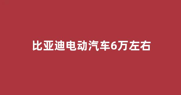 比亚迪电动汽车6万左右(比亚迪电动汽车4s店地址查询)_https://www.wguangz.com_大商所_第1张