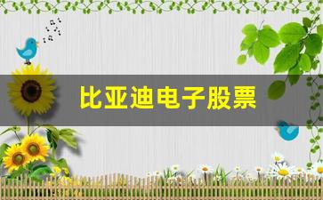 比亚迪电子股票_https://www.huakunhengjia.com_期货资讯_第1张