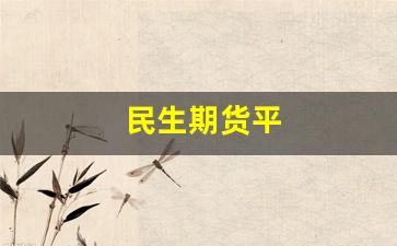 民生期货平(民生期货平台)_https://www.xzdzcjx.com_北交所_第1张