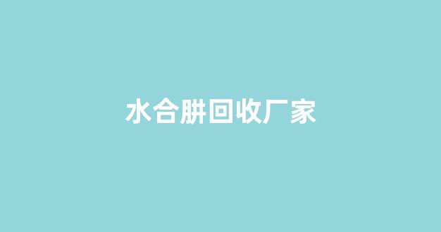 水合肼回收厂家(水合肼回收厂家电话天气)_https://www.hhem8.com_上交所_第1张