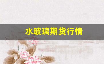 水玻璃期货行情(玻璃期货市场行情)_https://www.tuogunzhijia.com_纳指期货_第1张