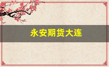 永安期货大连(永安期货大连怎么样)_https://www.xzdzcjn.com_深交所_第1张