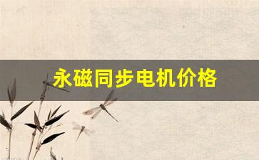 永磁同步电机价格(永磁同步电机价格高吗)_https://www.hhem8.com_深交所_第1张