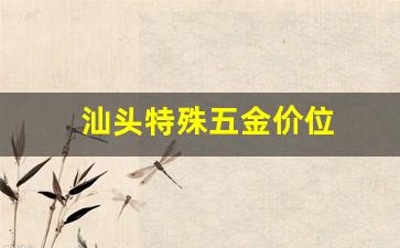 汕头特殊五金价位_汕头五金厂