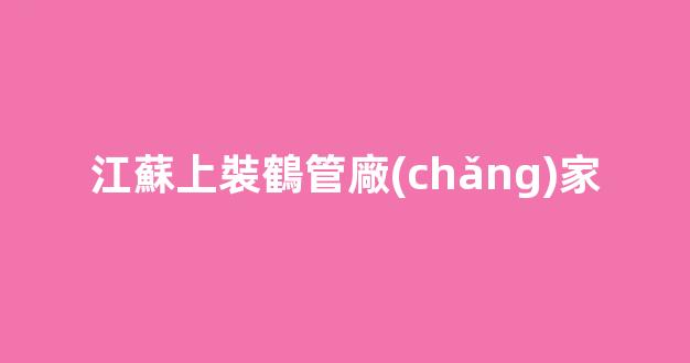 江蘇上裝鶴管廠(chǎng)家(1)
