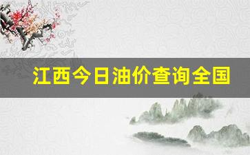 江西今日油价查询全国一览表-江西今天油价格是多少