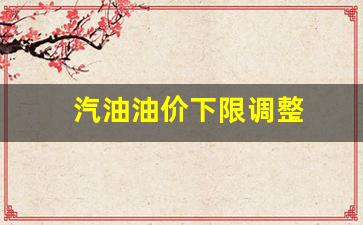 汽油油价下限调整最新-汽油油价下限调整