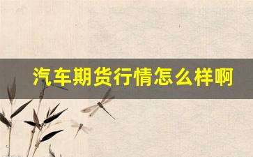 汽车期货行情怎么样啊(汽车配件期货是什么意思)_https://www.erdeww.com_期货_第1张