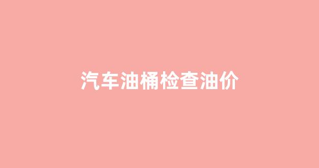 汽油测量桶_汽车油桶检查油价