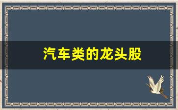 汽车类的龙头股(汽车行业龙头股有哪些)_https://www.gen-fastener.com_中金所_第1张