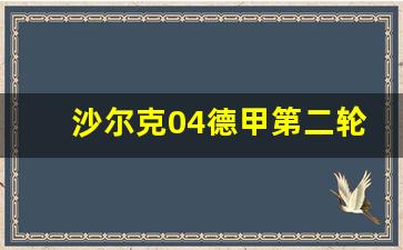 沙尔克04转会-沙尔克04德甲第二轮