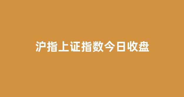 沪指上证指数今日收盘(今天沪指收盘)_https://www.luoxuangg888.com_上交所_第1张