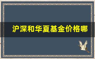 沪深和华夏基金价格哪个高一点_沪深和华夏基金价格哪个高