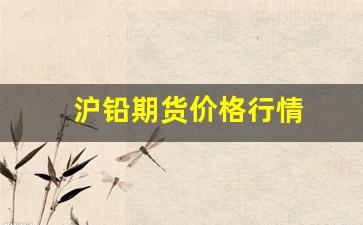 沪铅期货价格行情(沪铅期货最新行情)_https://www.erdeww.com_期货资讯_第1张