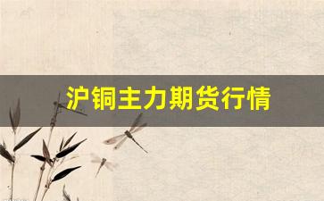 沪铜主力期货行情(沪铜主力今日价格)_https://www.rzcpcj.com_天猫运营_第1张