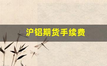 沪铝期货手续费(沪铝期货手续费多少钱一手)_https://www.xzdzcjn.com_上交所_第1张
