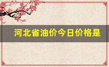 河北省油价今日价格是多少钱一公斤-河北省油价今日价格是多少