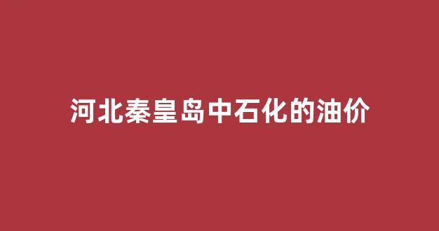 秦皇岛中石油油价_河北秦皇岛中石化的油价