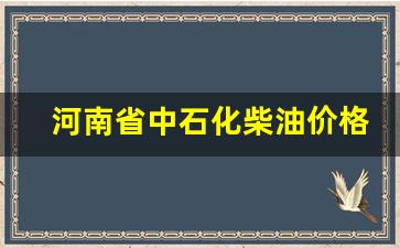 河南省中石化柴油价格-河南中石油柴油价今日价格