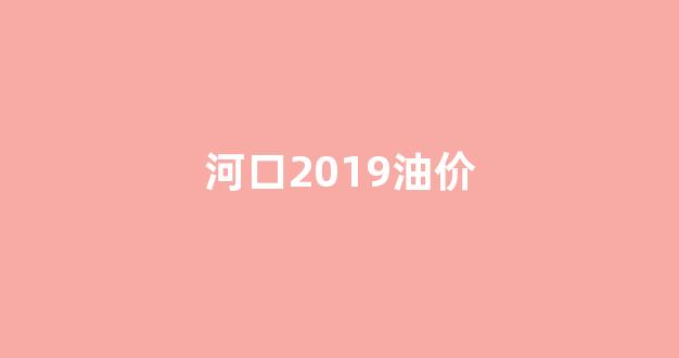 河口现在92号汽油多少钱_河口2019油价