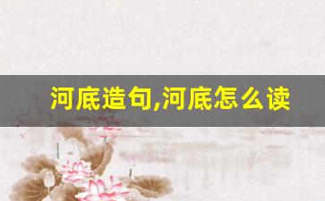 河底造句,河底怎么读,河底的意思,河底的组词-第1张图片-我的生活随想