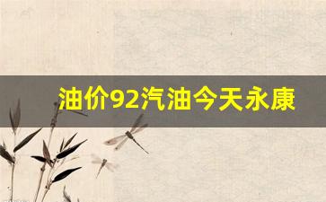 永康加油站哪些地方有优惠-油价92汽油今天永康