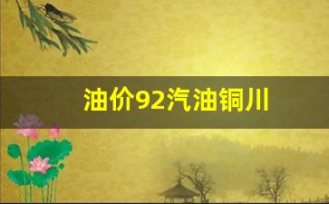 铜川92号汽油价格-油价92汽油铜川