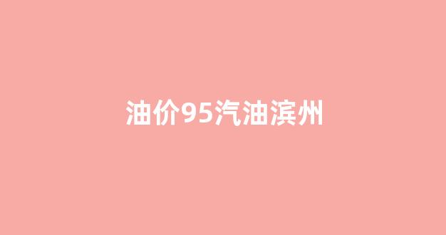 油价95汽油滨州_滨州油价今日价格