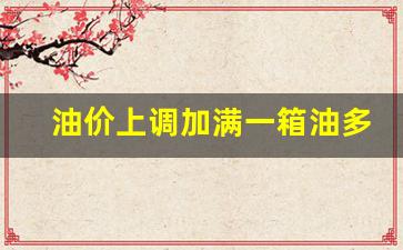 油价上调加满一箱油多花9元怎么回事-明天油价下调,加满一箱油