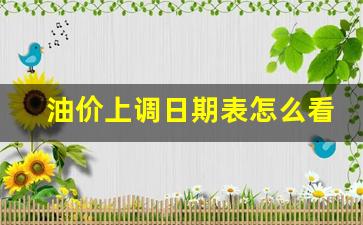 油价上调窗口日期-油价上调日期表怎么看