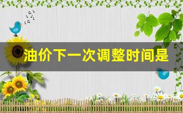 油价下一次调整时间是-油价下一次调整时间是什么时候