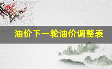 油价下一轮调整时间-油价下一轮油价调整表格