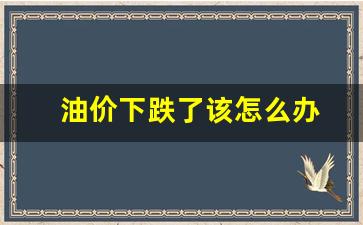 油价跌价-油价下跌了该怎么办