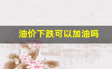 油价暴跌可以囤油吗-油价下跌可以加油吗