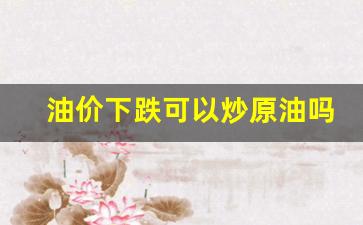 油价下跌可以炒原油吗-油价下跌可以炒原油吗