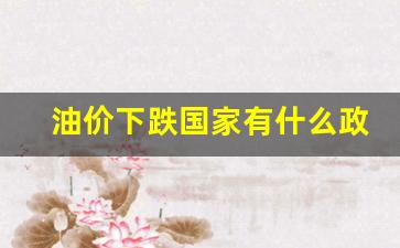 油价下跌国家有什么政策-油价下跌国家有什么政策支持