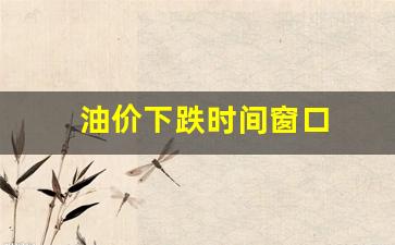 油价持续下跌-油价下跌时间窗口