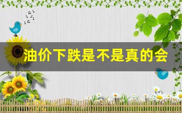 油价是不是下跌了-油价下跌是不是真的会涨