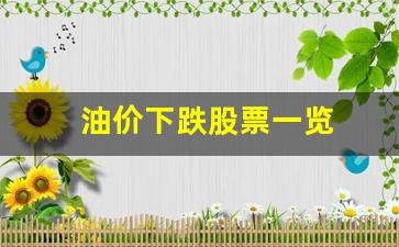油价暴跌最受益股票-油价下跌股票一览