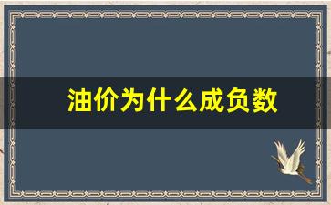 油价为什么一直变_油价为什么成负数