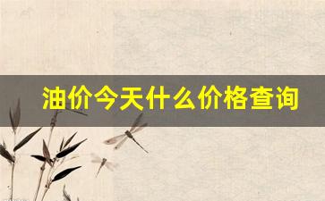 油价今天什么价格查询_油价今日调整最新消