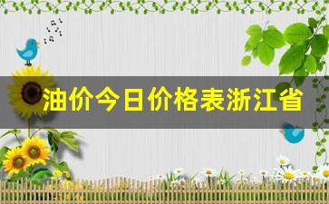 油价今日价格表浙江省一览表-浙江最新油价格