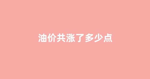 油价涨了多少次了_油价共涨了多少点