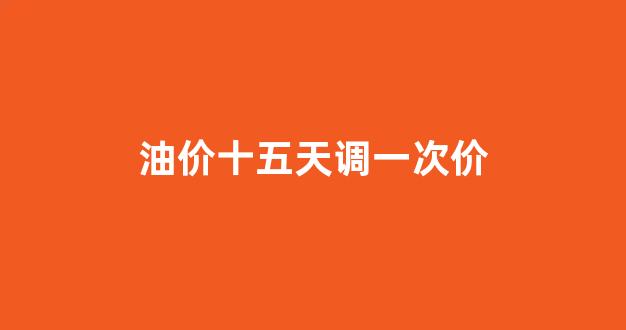 15日国内油价不调整_油价十五天调一次价