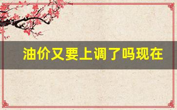 油价又要上调了吗现在-油价又要上调了吗现在还有吗