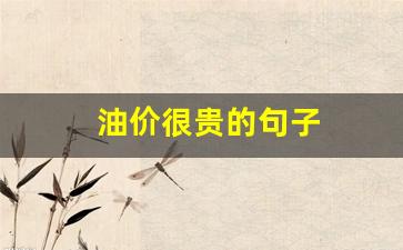 油价很贵的句子-感叹油价贵的句子